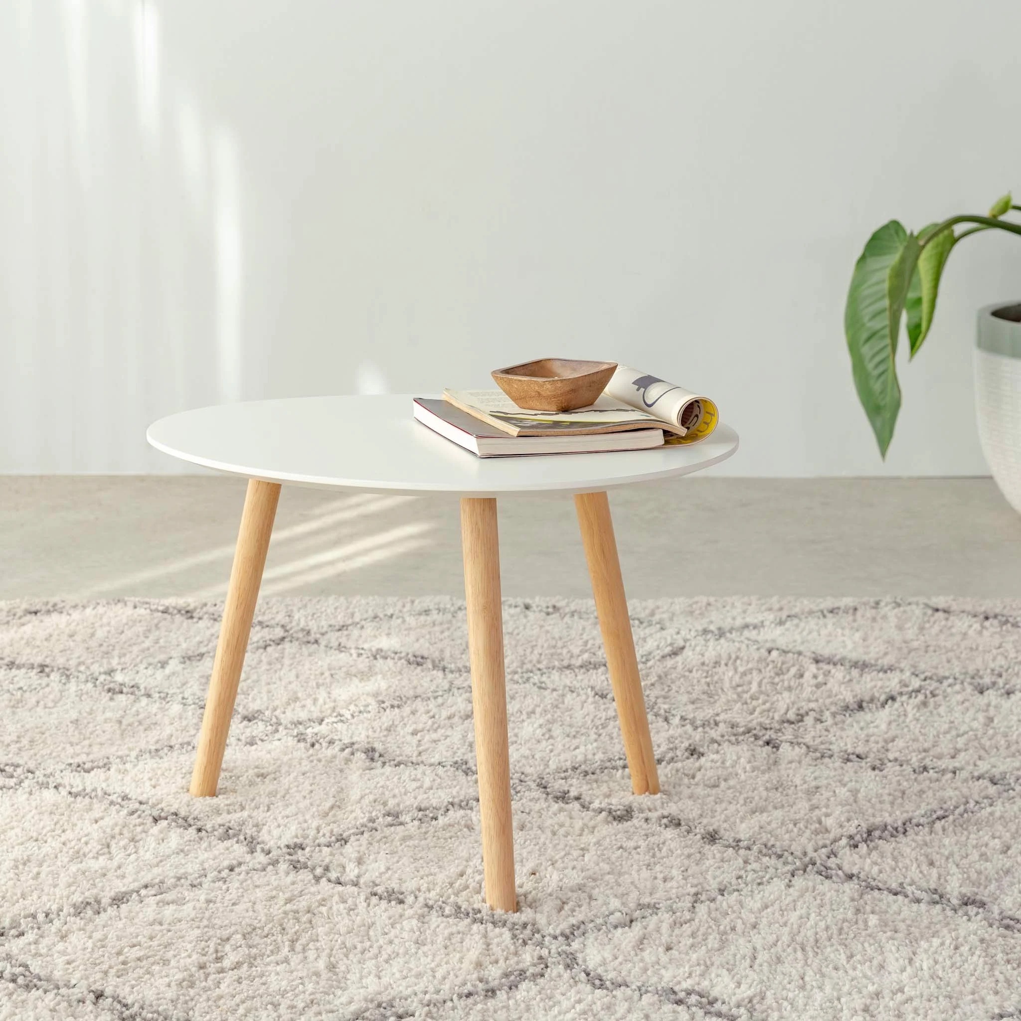 Bàn Sofa – Bàn Cafe – Bàn Trà Gỗ Cao Su Trắng