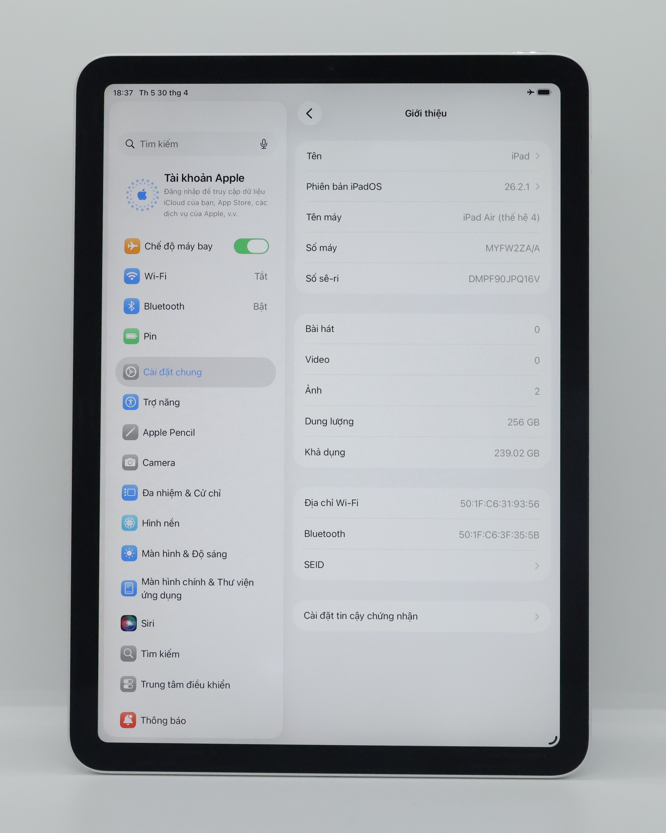 iPad Air 4 256GB Silver