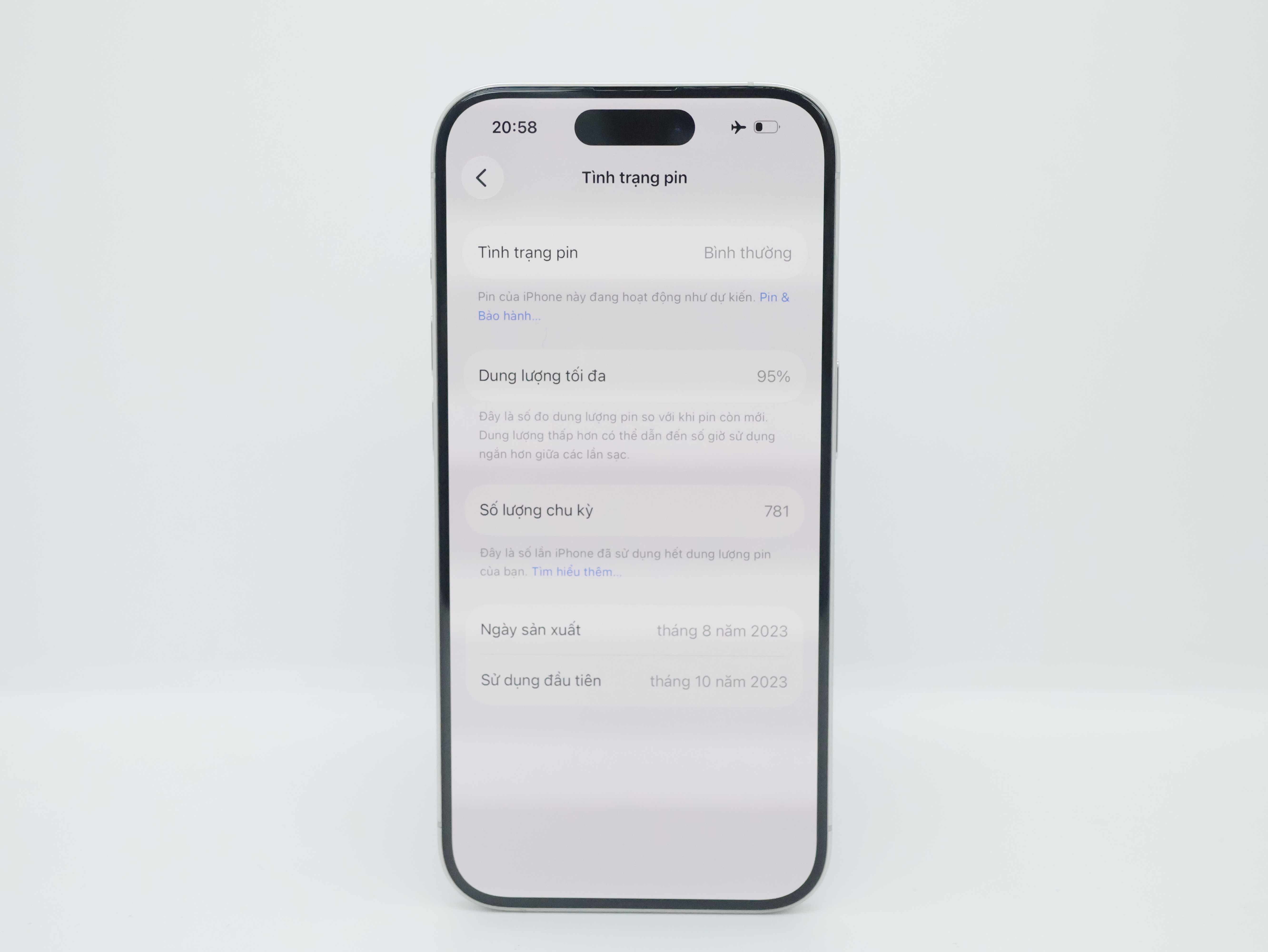 iPhone 15 Pro 256GB White Titan(Xước)