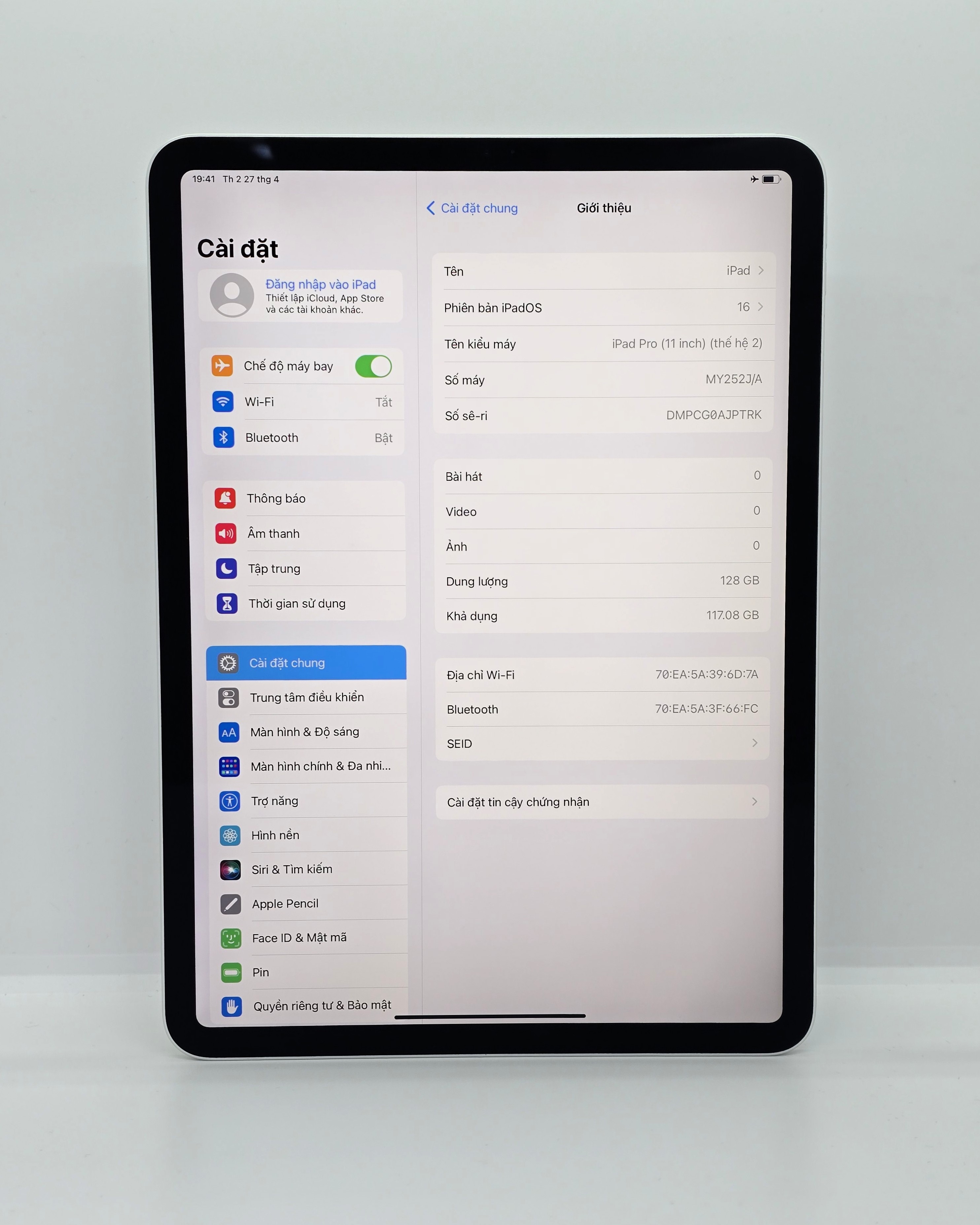 iPad Pro 2020 11 inch 128GB Silver