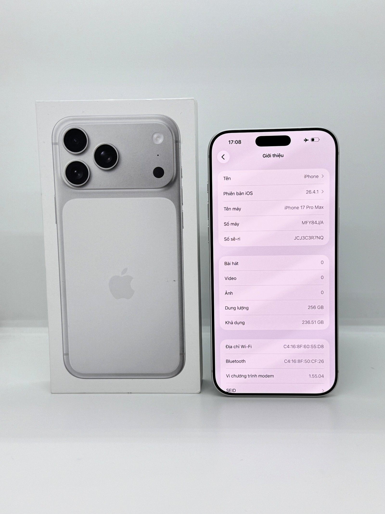 iPhone 17 Pro Max 256GB Silver