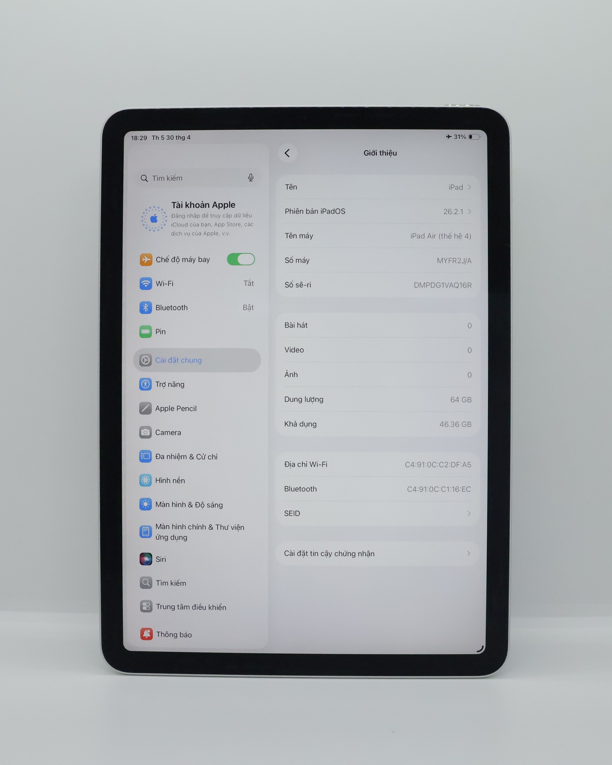 iPad Air 4 64GB Green(Xước)