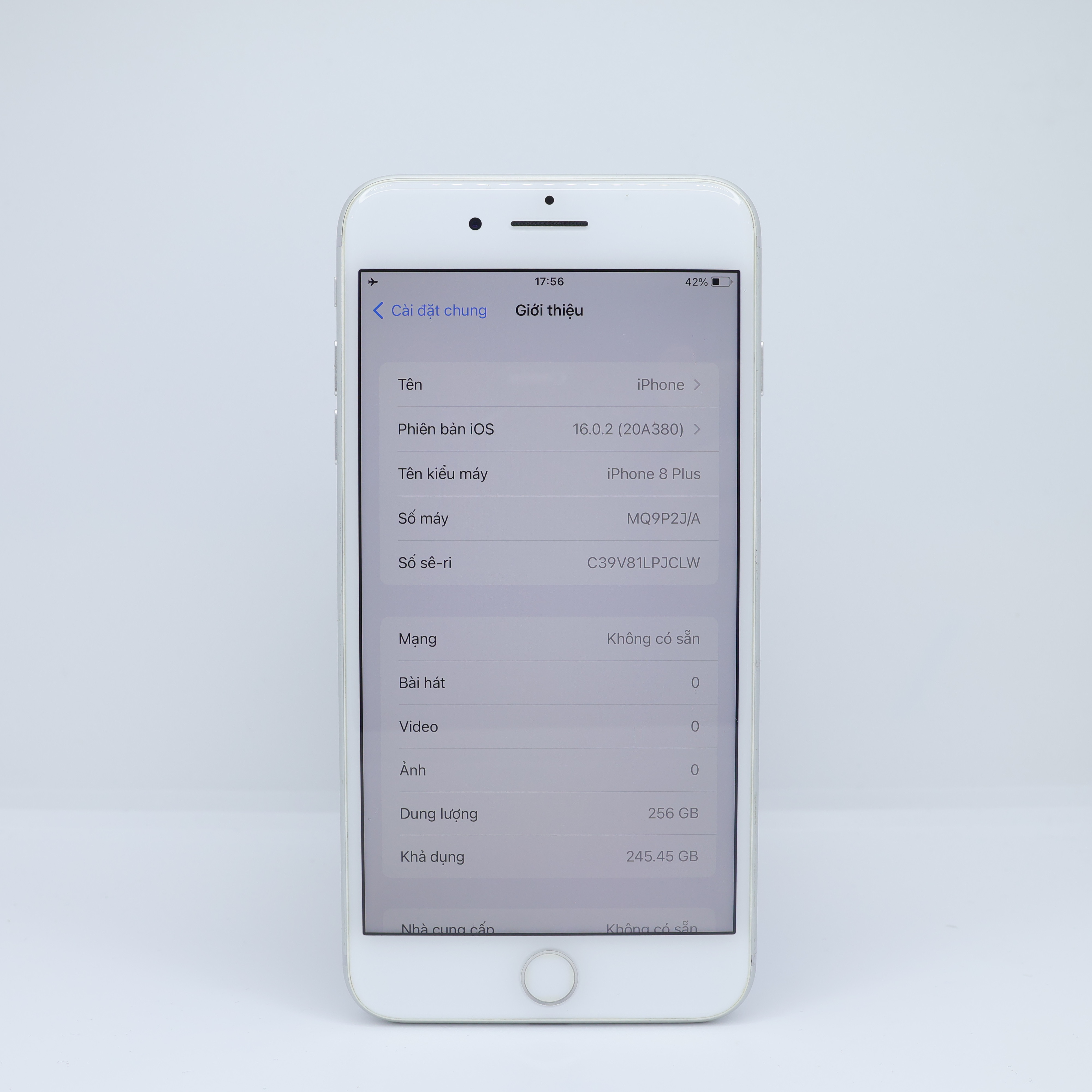 iPhone 8 Plus 256GB Silver(Xước)