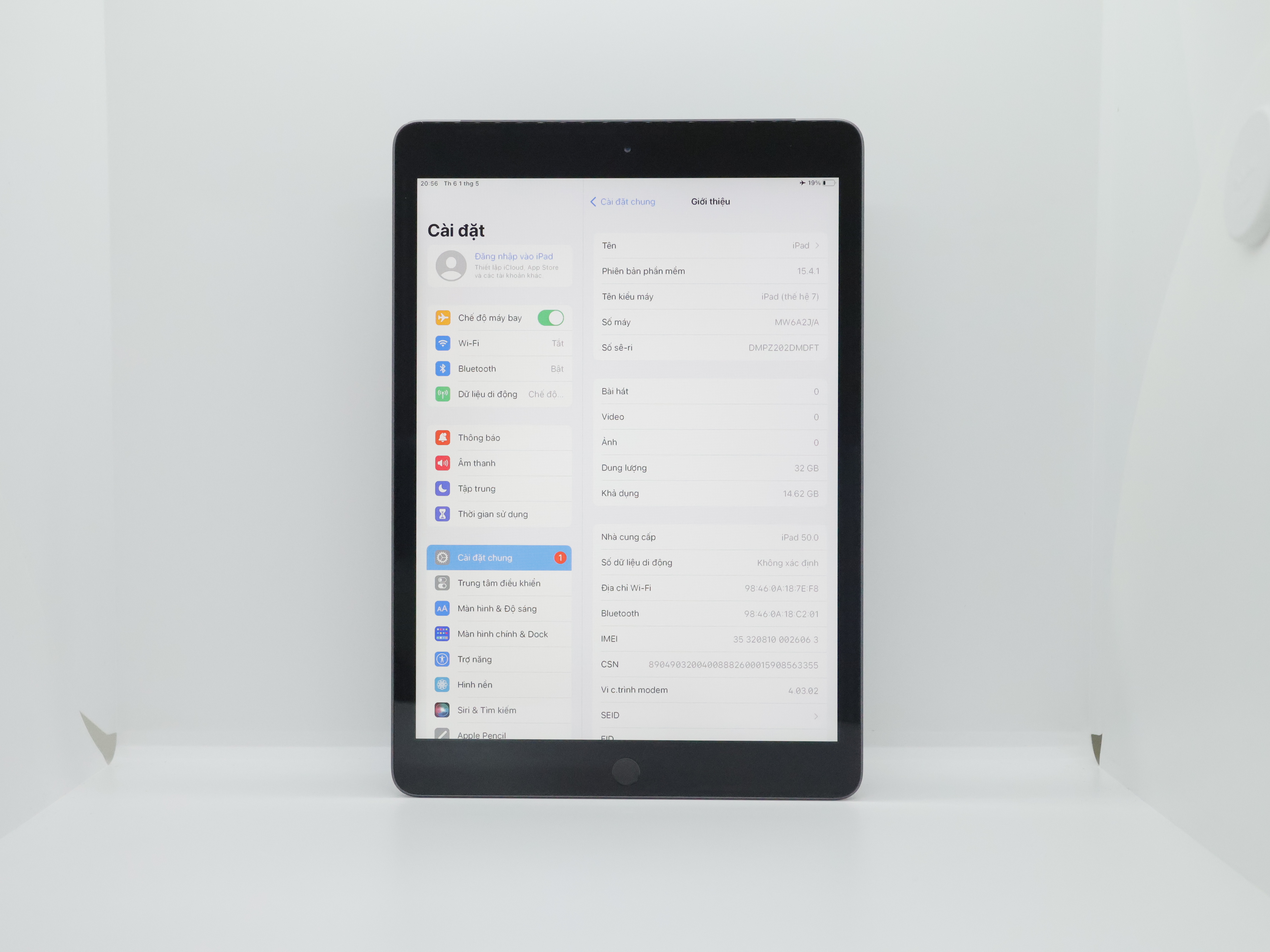 iPad 2019 32GB Gray(Xước)