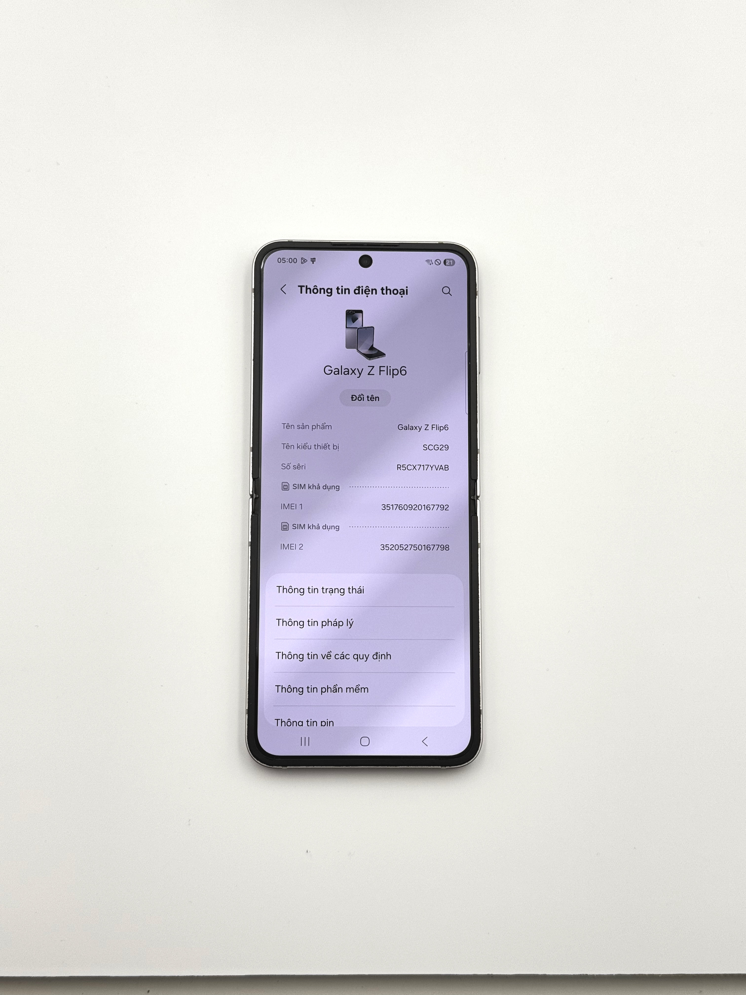 Samsung Galaxy Z Flip 6 256GB Xám Khói
