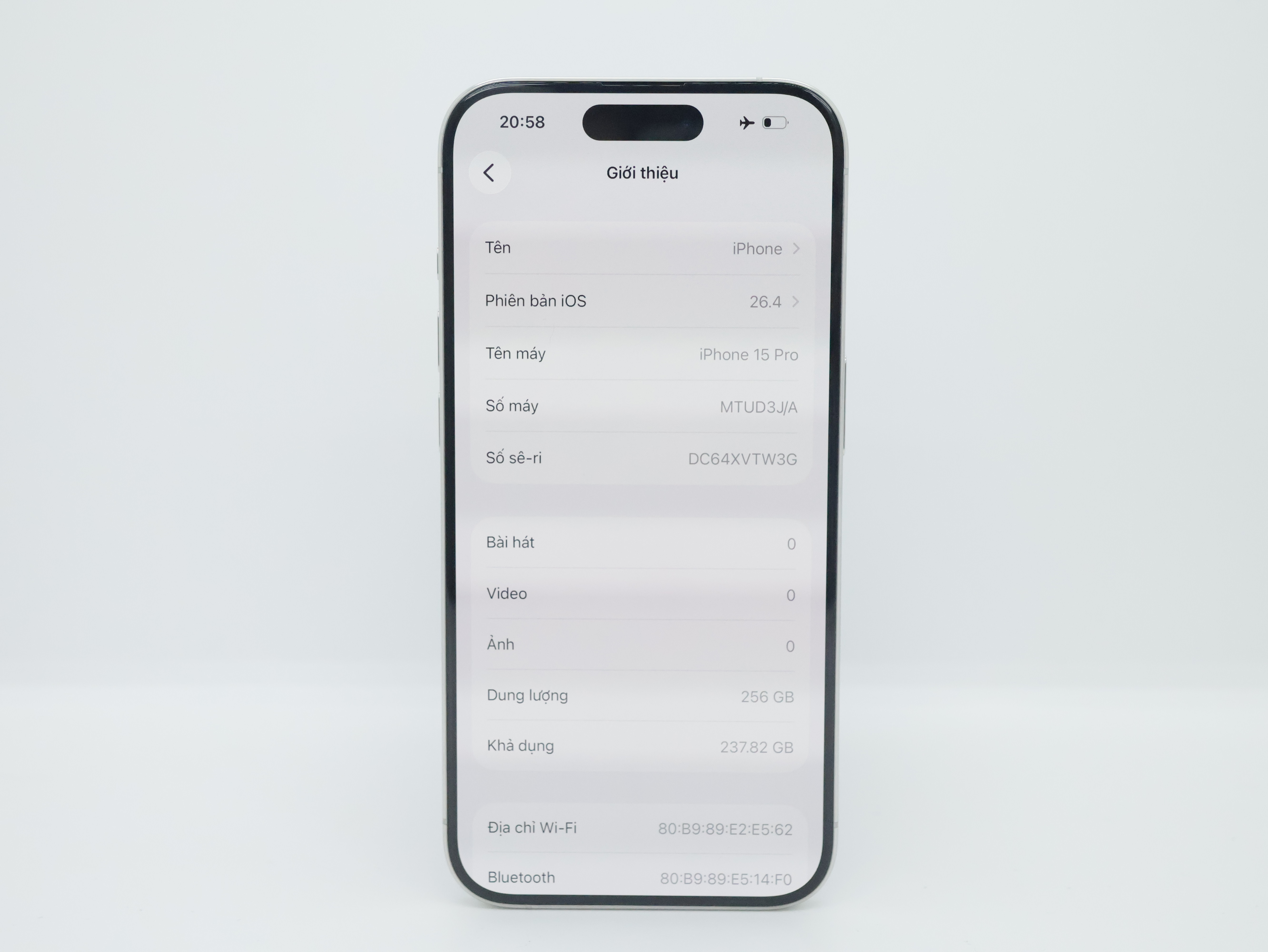 iPhone 15 Pro 256GB White Titan(Xước)