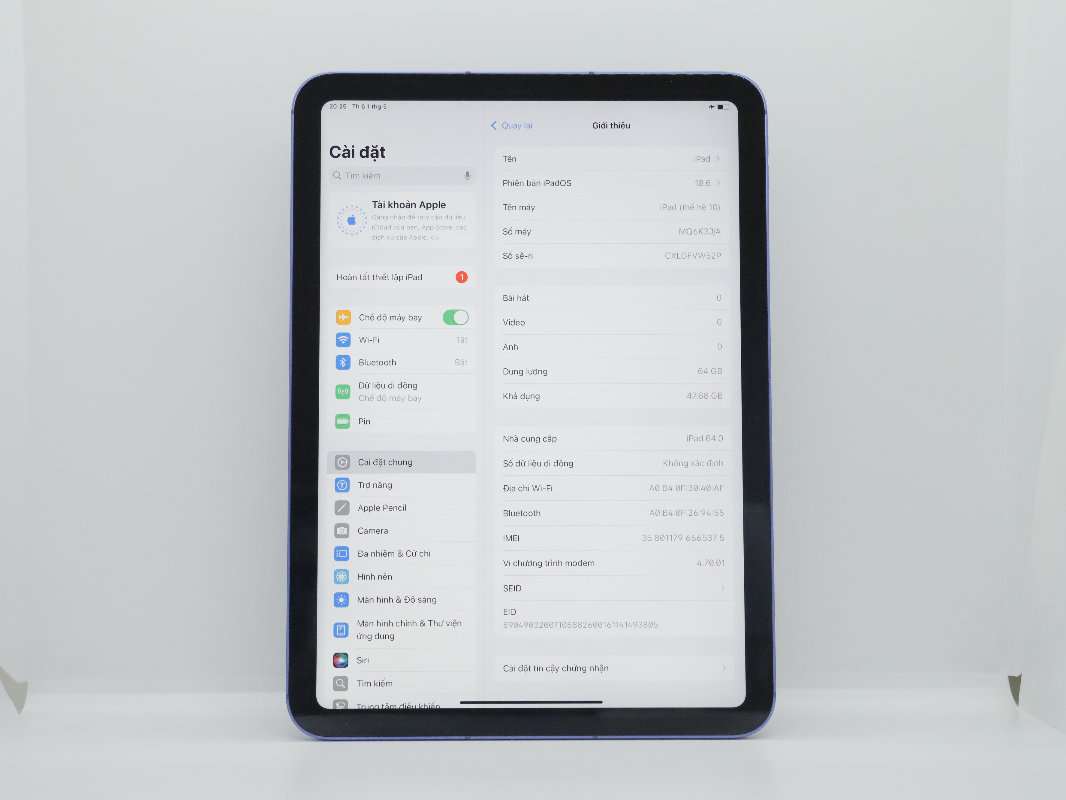 iPad Gen 10 2022 64GB Blue