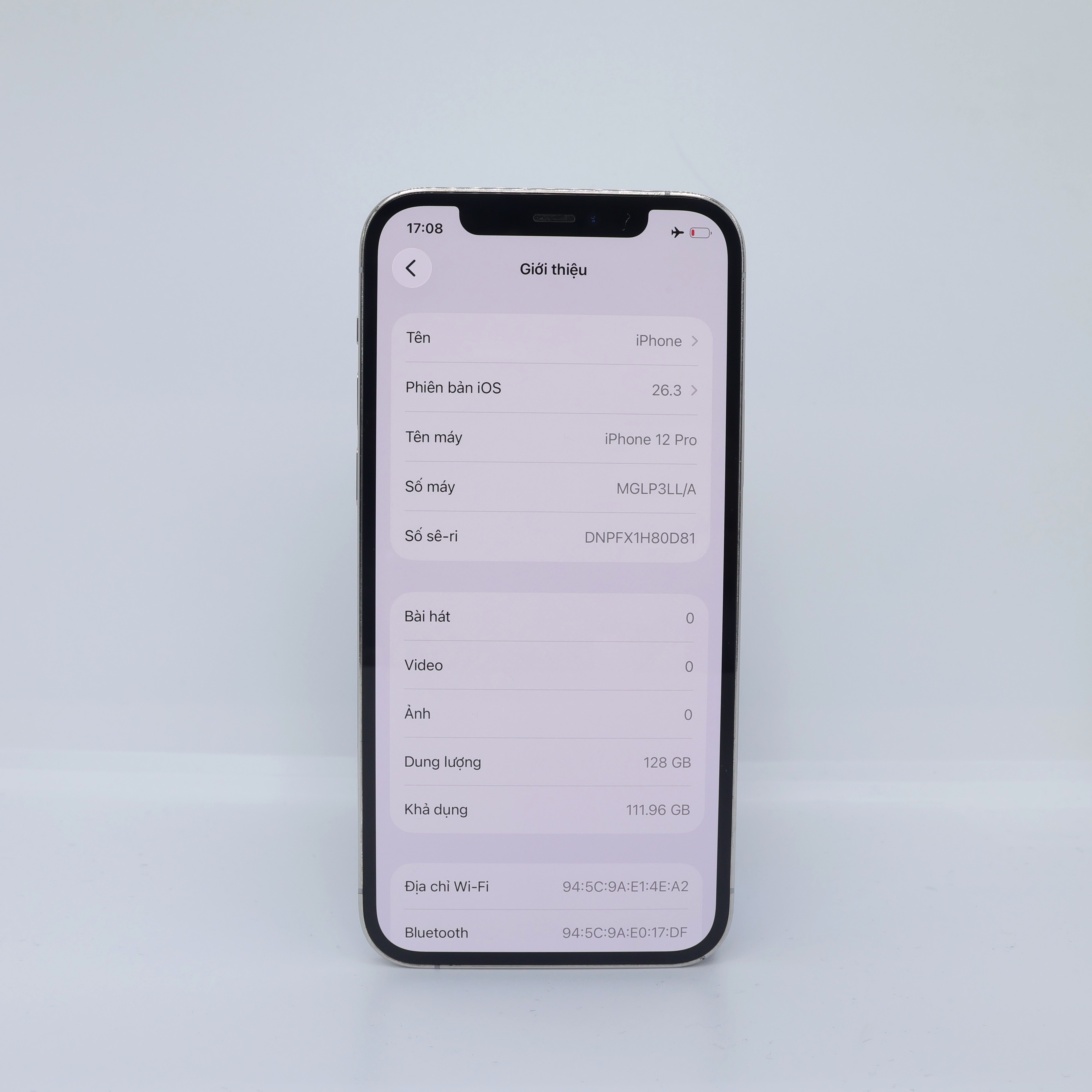 iPhone 12 Pro 256GB Silver(Xước)