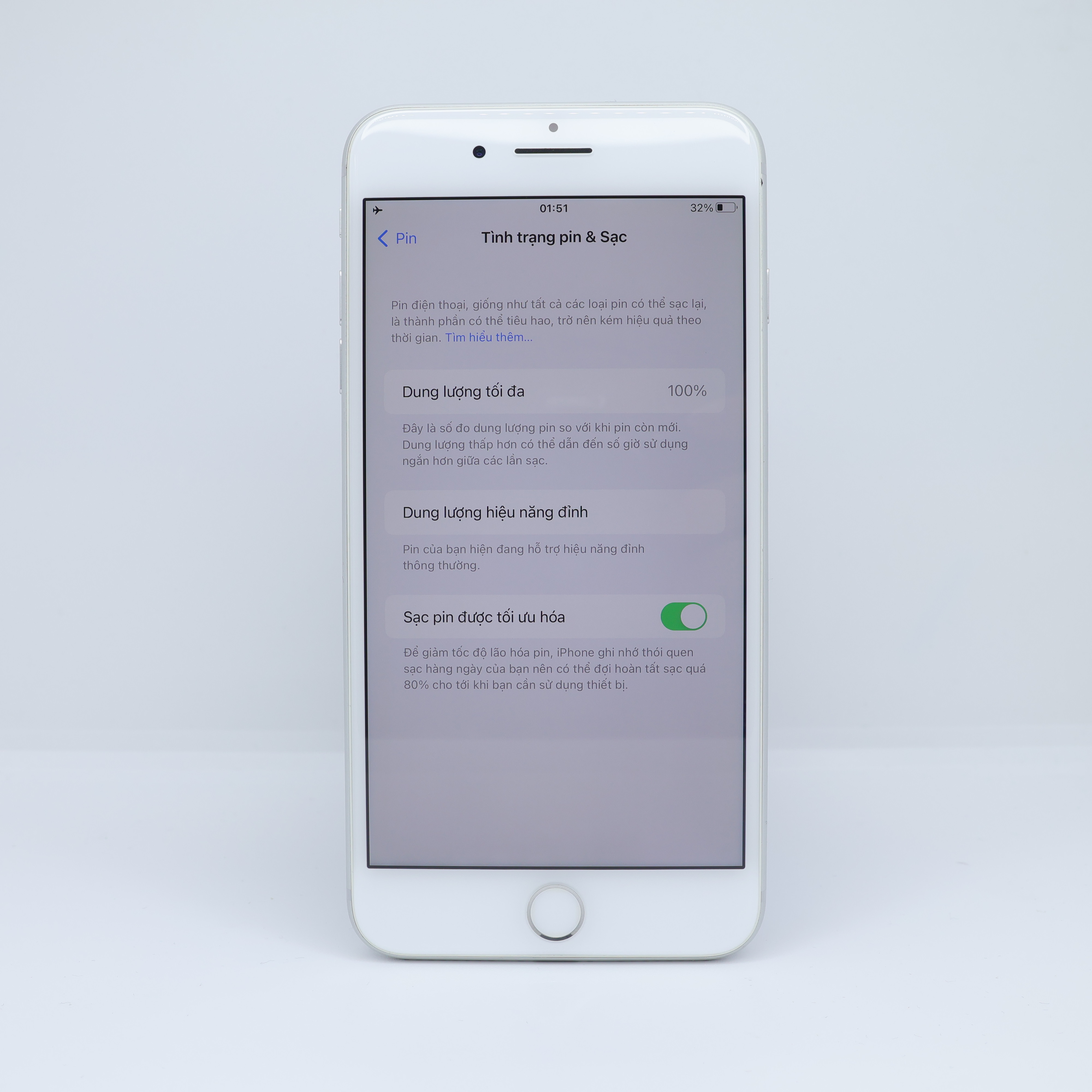 iPhone 8 Plus 256GB Silver(Xước)