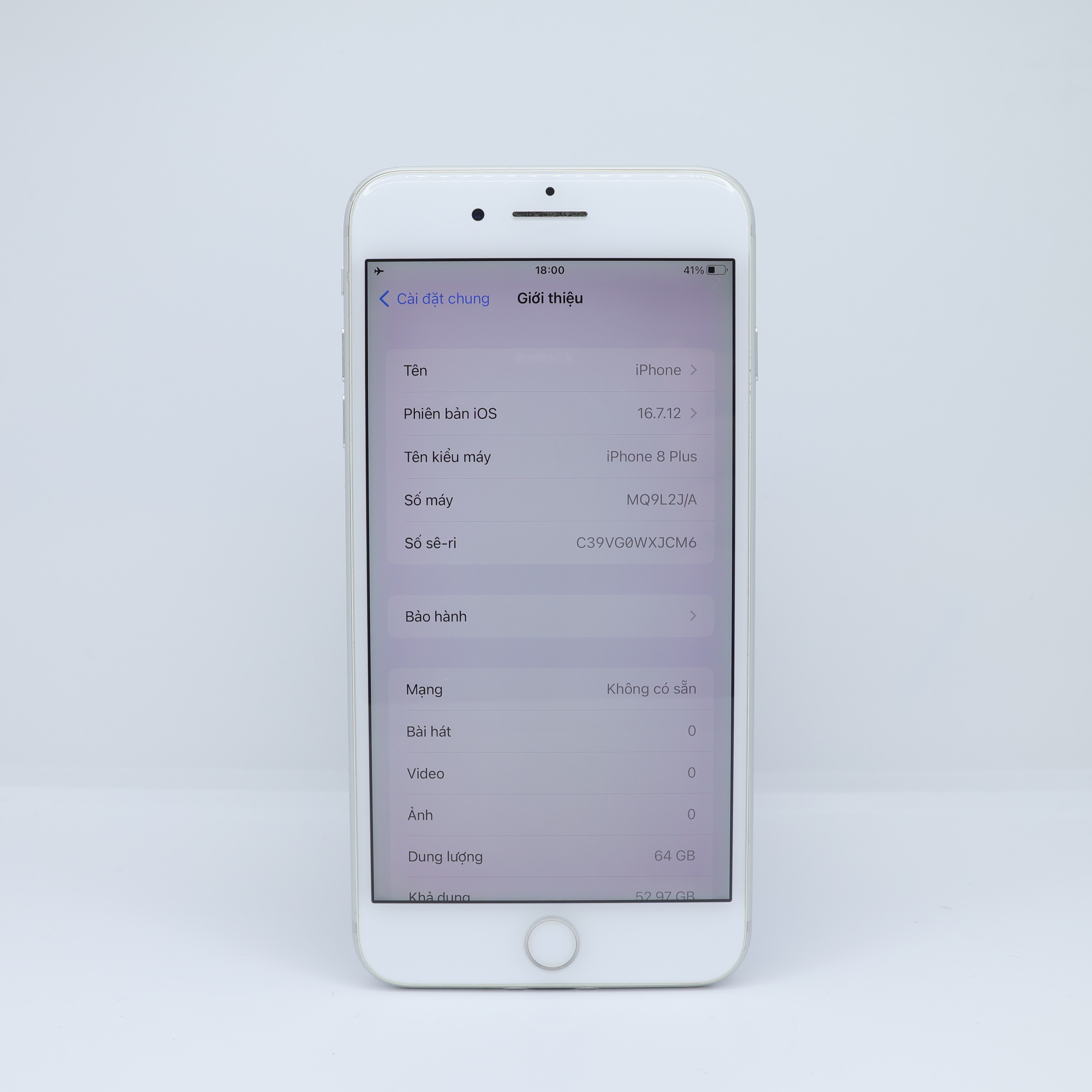 iPhone 8 Plus 64GB Silver(Xước)