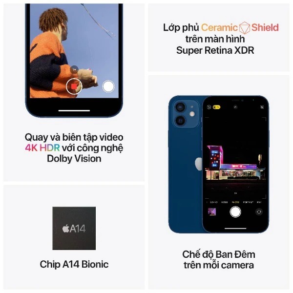 iPhone 12 256GB - Chính hãng VN/A - MGJK3VN/A