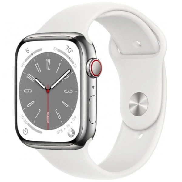Apple Watch S8 LTE 45mm viền thép dây cao su - Chính hãng VN/A