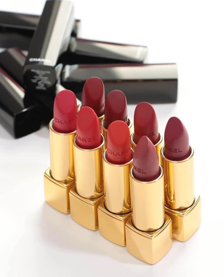 SON CHANEL ROUGE ALLURE VELVET màu 56 ROUGE CHARNEL  Son môi