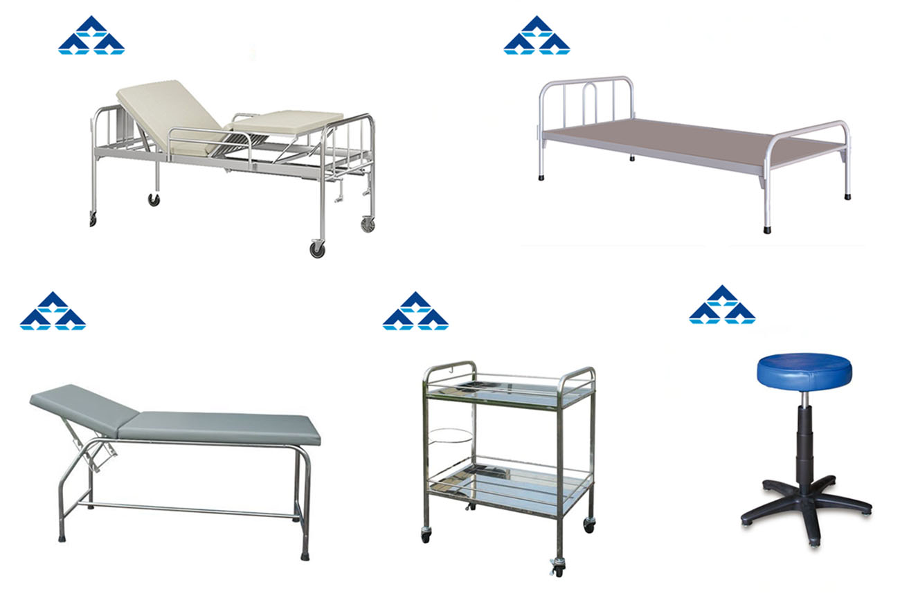 Nội thất bệnh viện Hòa Phát với thiết kế gọn nhẹ, chất liệu chắc chắn