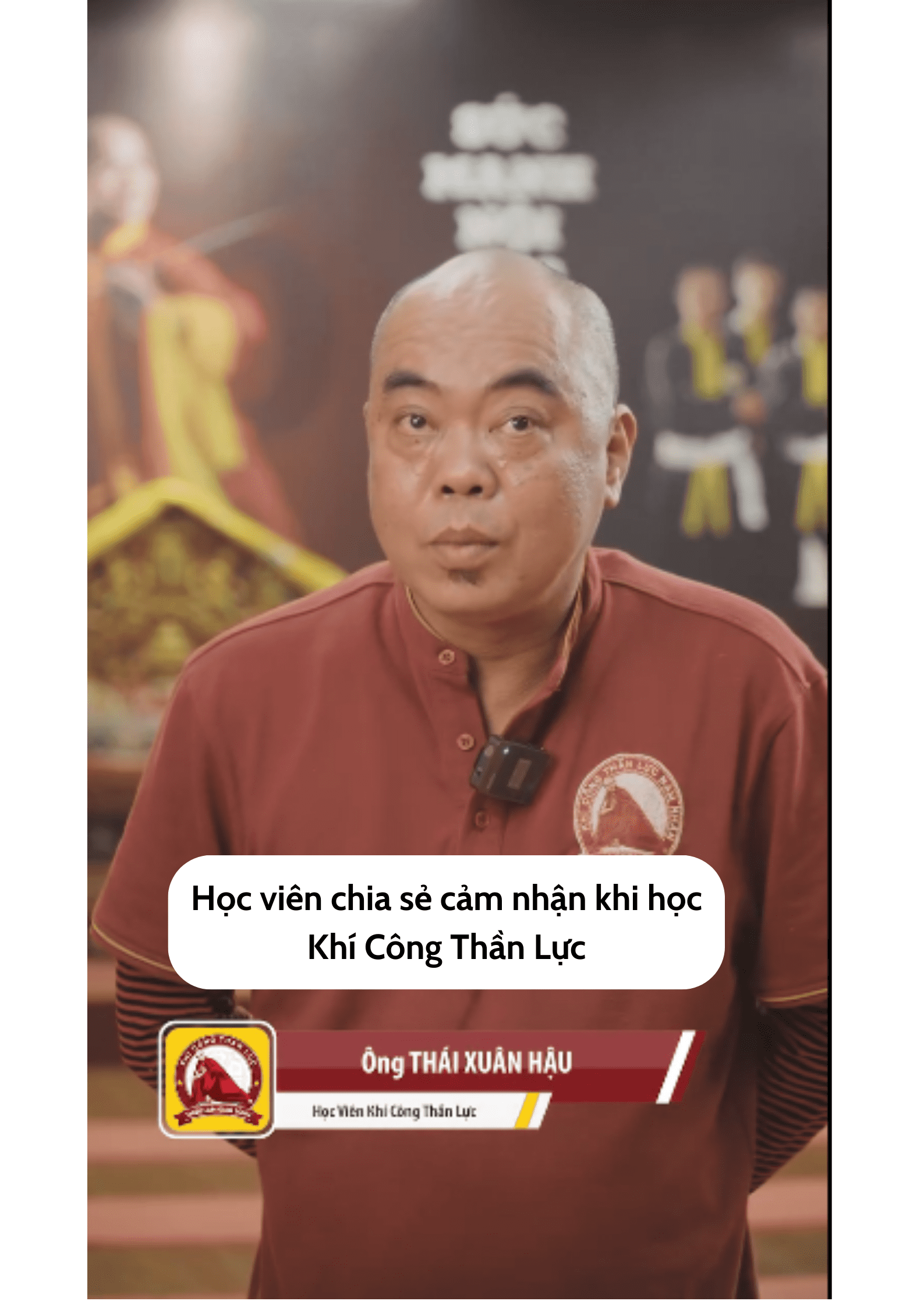 Học viên chia sẻ cảm nhận khi tập luyện Khí Công Thần Lực - xem video