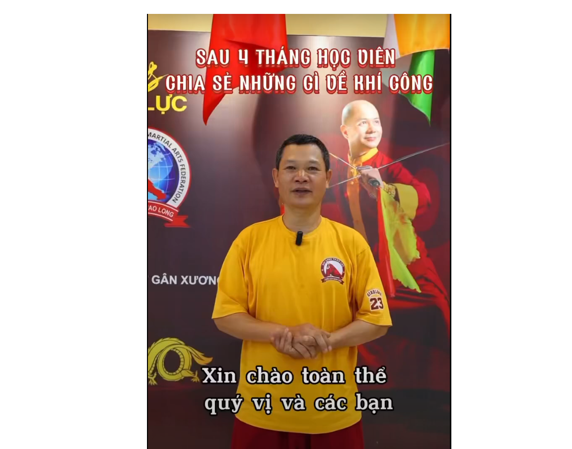 Học viên cơ sở Thanh Trì, Hà Nội chia sẻ cảm nhận sau 4 tháng tập luyện tại Khí Công Thần Lực