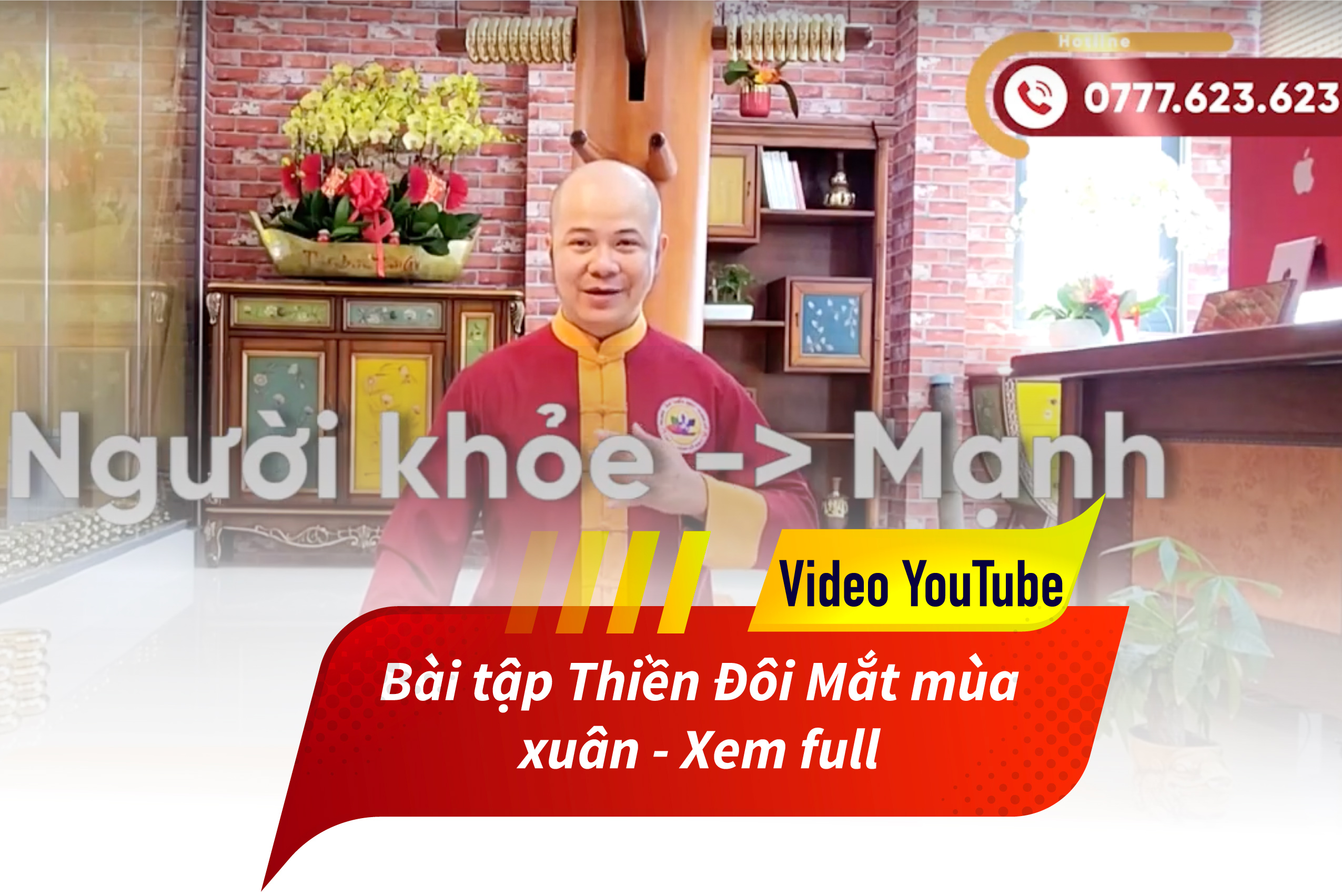 Full bài tập Thiền Đôi mắt mùa xuân - Youtube Thầy Huỳnh Anh Hải