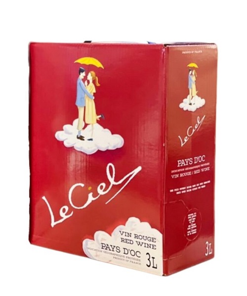 Rượu vang bịch Le Ciel 3L  Vin Rougne