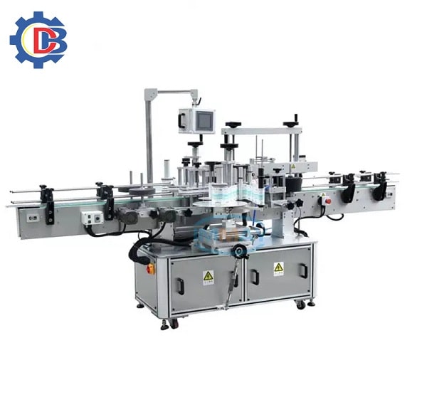 Máy dán nhãn decal chai vuông tự động