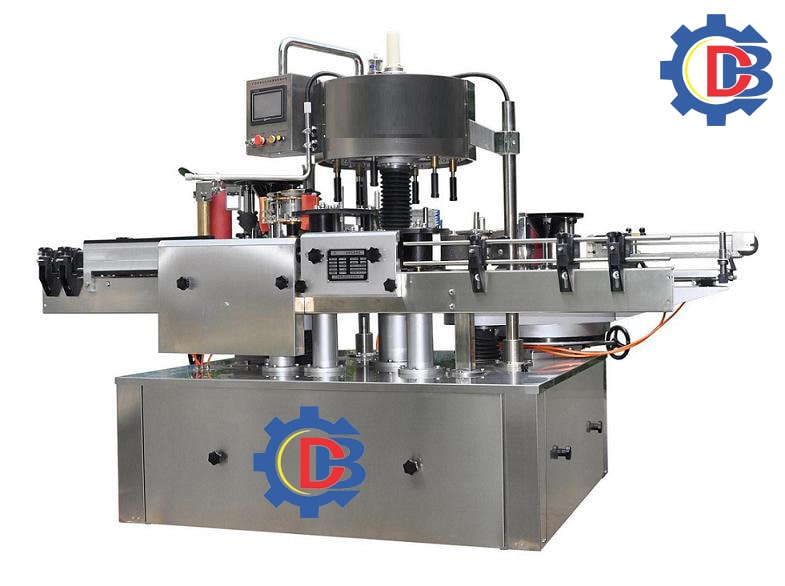 Máy dán nhãn giấy chai tròn tự động