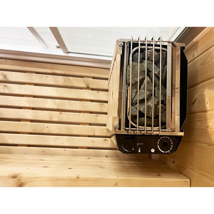 Phòng Xông Hơi Khô Thiết Kế Gỗ Thông Mỹ 1 Người 1m x 1m