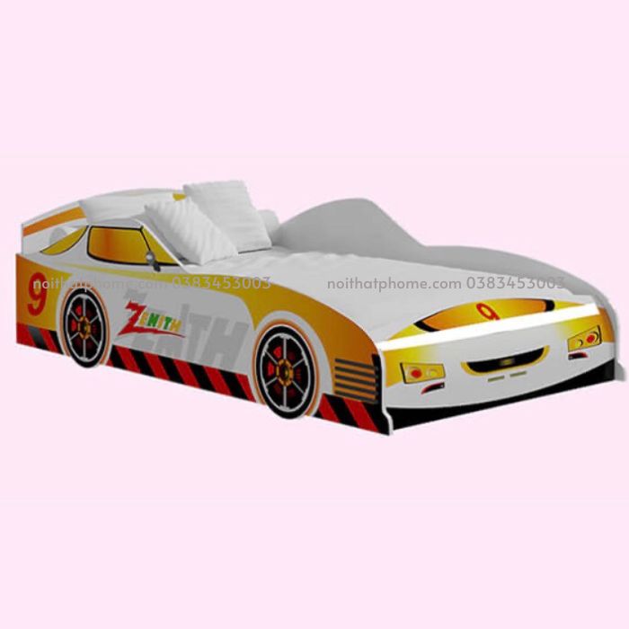 Giường ngủ ôtô màu vàng cho bé PH-232