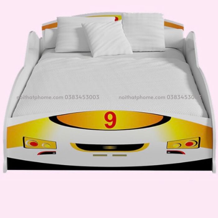 Giường ngủ ôtô màu vàng cho bé PH-232