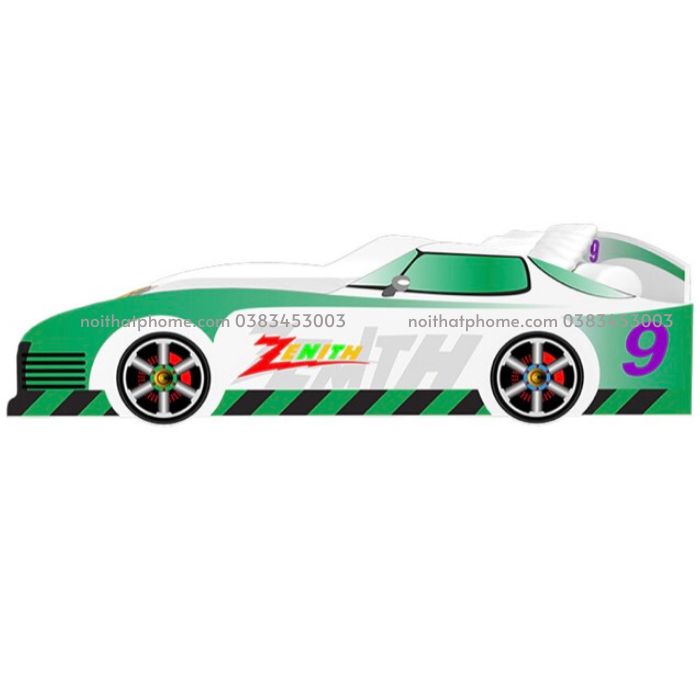 Giường ngủ ô tô màu xanh lá cho bé trai PH-231