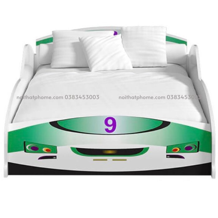 Giường ngủ ô tô màu xanh lá cho bé trai PH-231