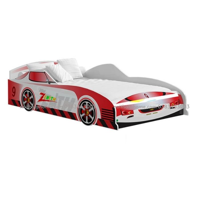 Giường ô tô cho bé trai màu đỏ PH-227