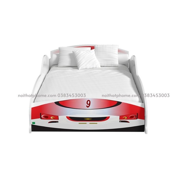 Giường ô tô cho bé trai màu đỏ PH-227