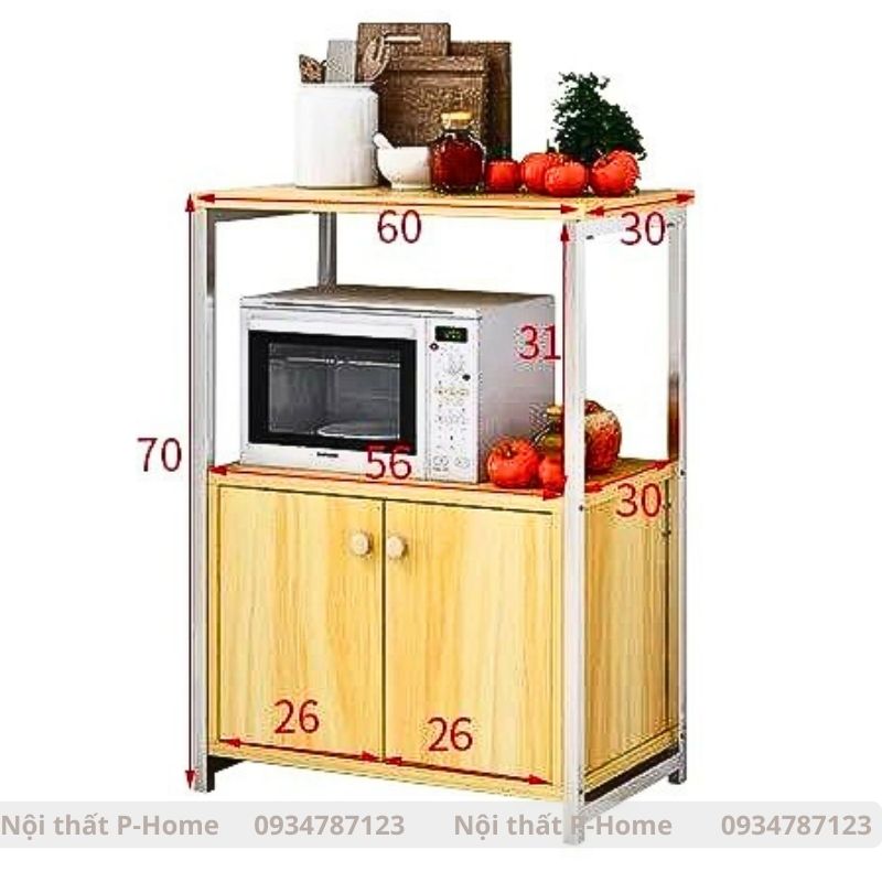 Kệ lò vi sóng có tủ PHS-05