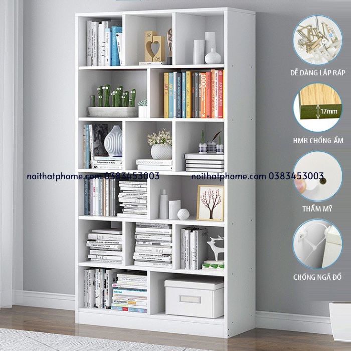 Kệ sách đứng để sàn hiện đại PHK-02
