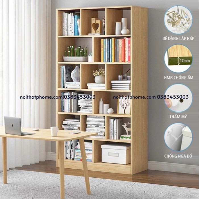 Kệ sách đứng để sàn hiện đại PHK-02