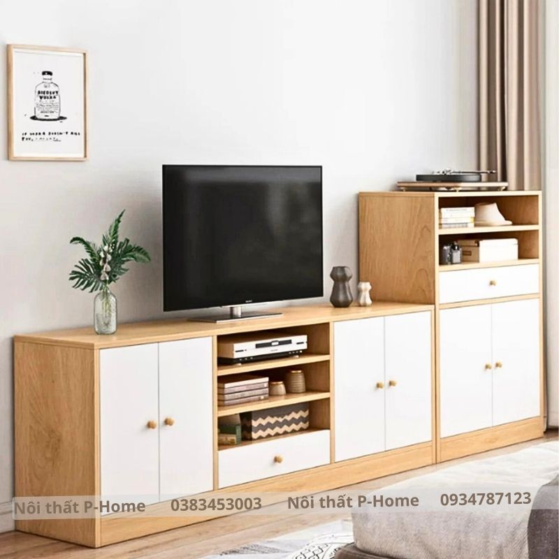 Kệ tivi có tủ trang trí đa năng PHKTV-19