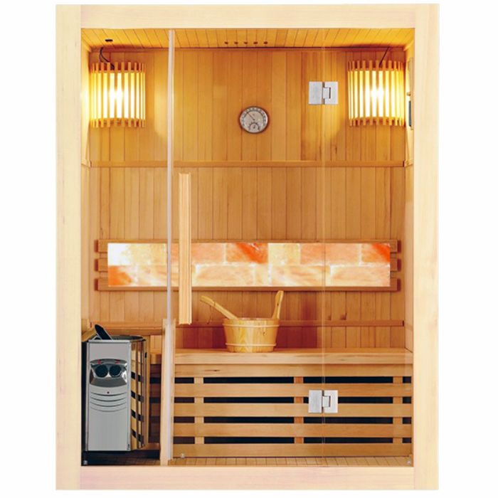 Phòng Xông Hơi Khô Đá Muối Gỗ Thông Nhật 1 Người 1m x 1m