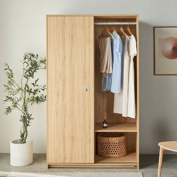 Tủ áo lùa 2 cánh gỗ MDF cao cấp P-home PHA-112LTG