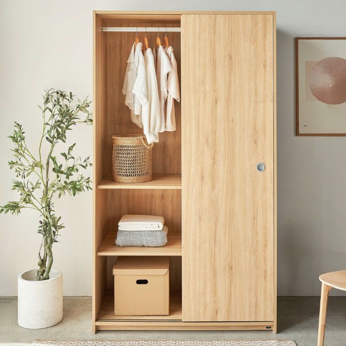 Tủ áo lùa 2 cánh gỗ MDF cao cấp P-home PHA-112LTG