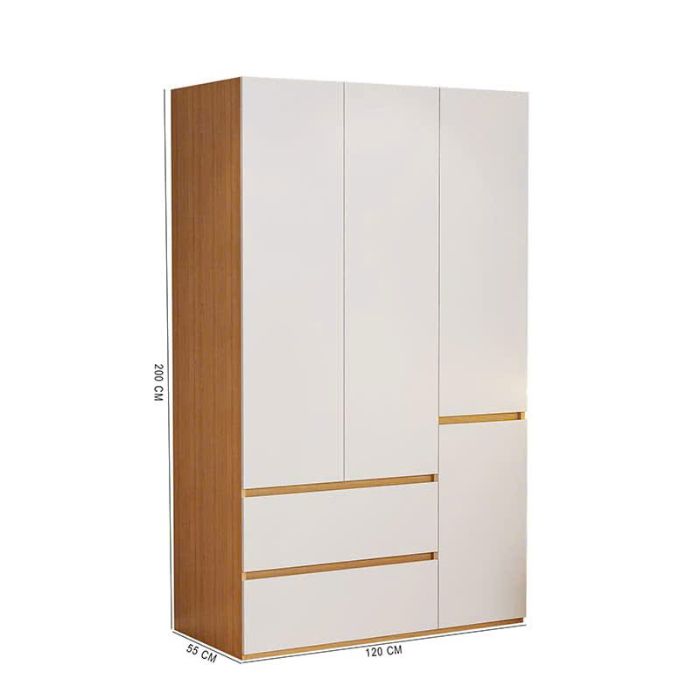 Tủ quần áo 3 cánh rộng rãi gỗ MDF cao cấp PHA-116TG