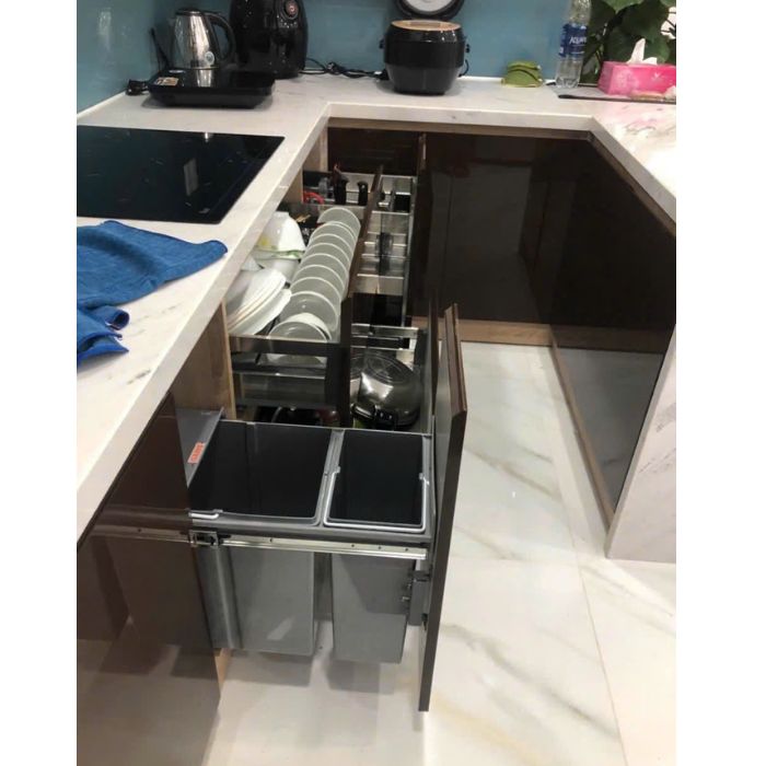 Tủ bếp Acrylic hiện đại PH3868