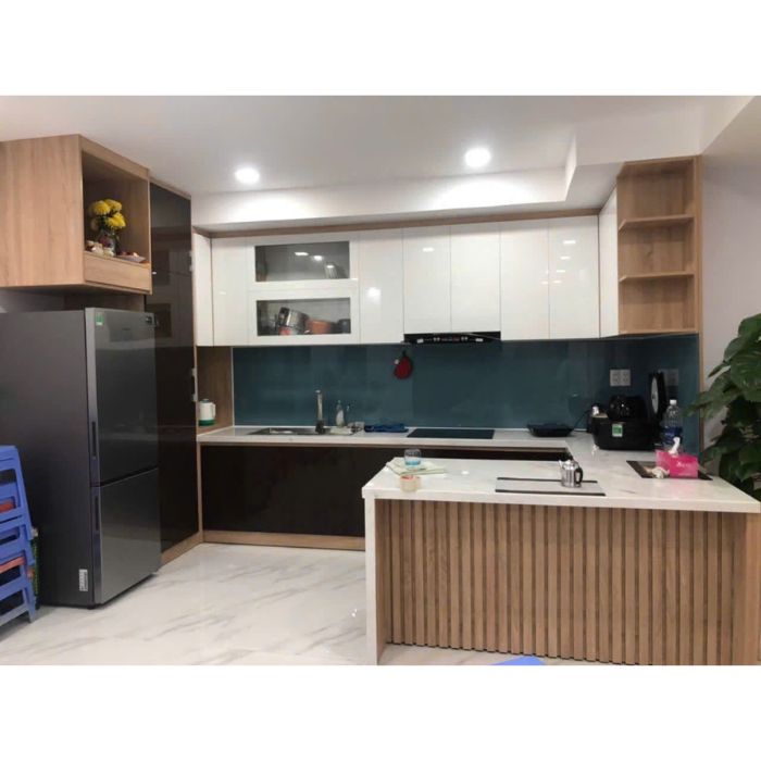 Tủ bếp Acrylic hiện đại PH3868