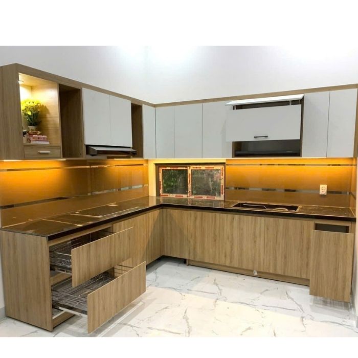 Tủ bếp Acrylic PH3856