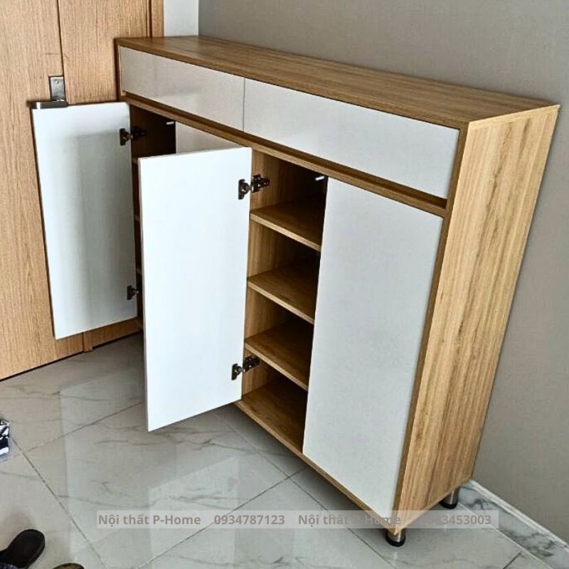 Tủ giày gia đình thông minh gỗ MDF PHG-17
