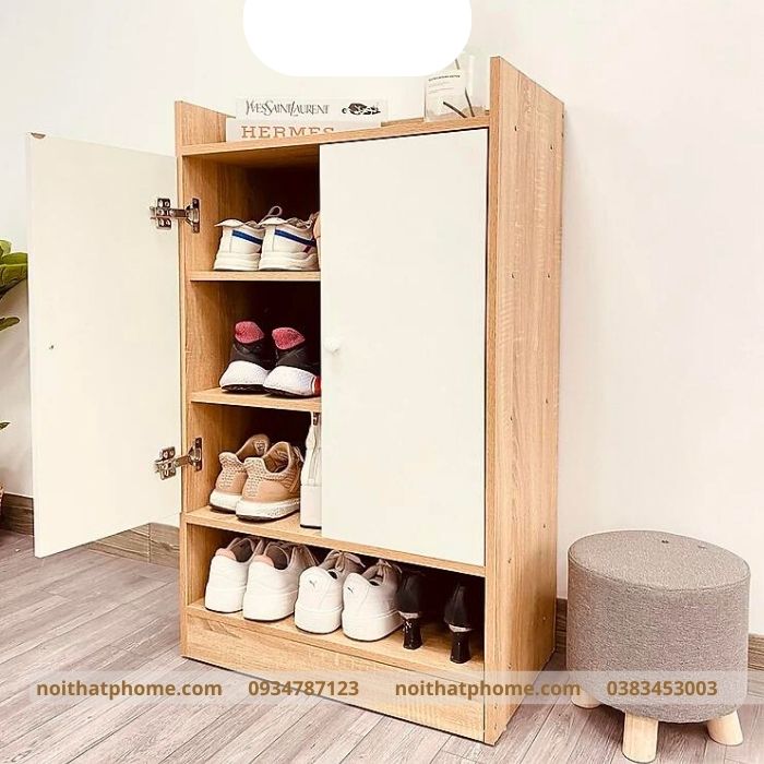 Tủ giày hiện đại gỗ MDF PHG-19