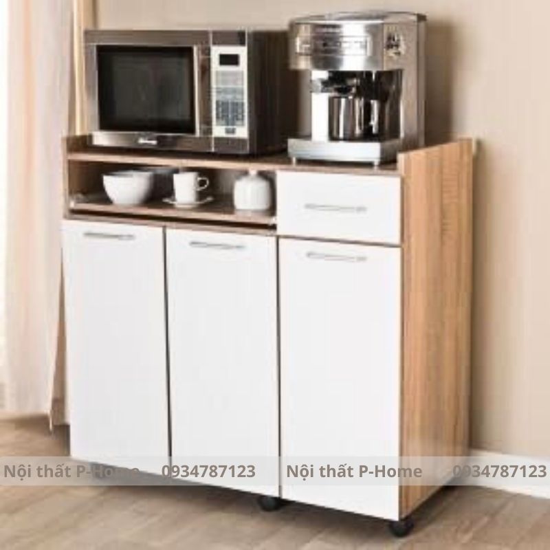 Tủ kệ lò vi sóng gỗ MDF PHT-02