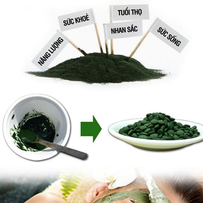 cách tảo xoắn nhật giúp làm đẹp làn da