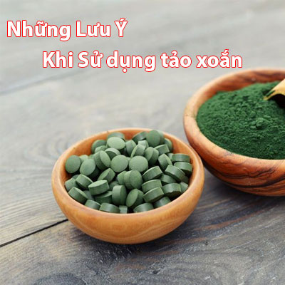 những lưu ý khi sử dụng tảo xoắn nhật bản