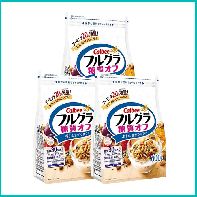 Combo 3 Túi Ngũ Cốc Dinh Dưỡng Nguyên Hạt 600g Gói Trắng (Giảm 30% Đường)