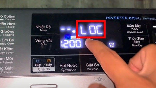 Khắc phục nhanh chóng lỗi LOC máy giặt Electrolux tại nhà