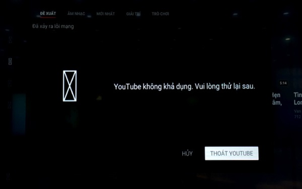 Nguyên nhân lỗi Youtube trên Tivi Sony do đâu?